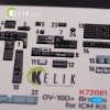 KELIK K72081 OV-10D+ Bronco interior 3D decals for ICM kit 1/72